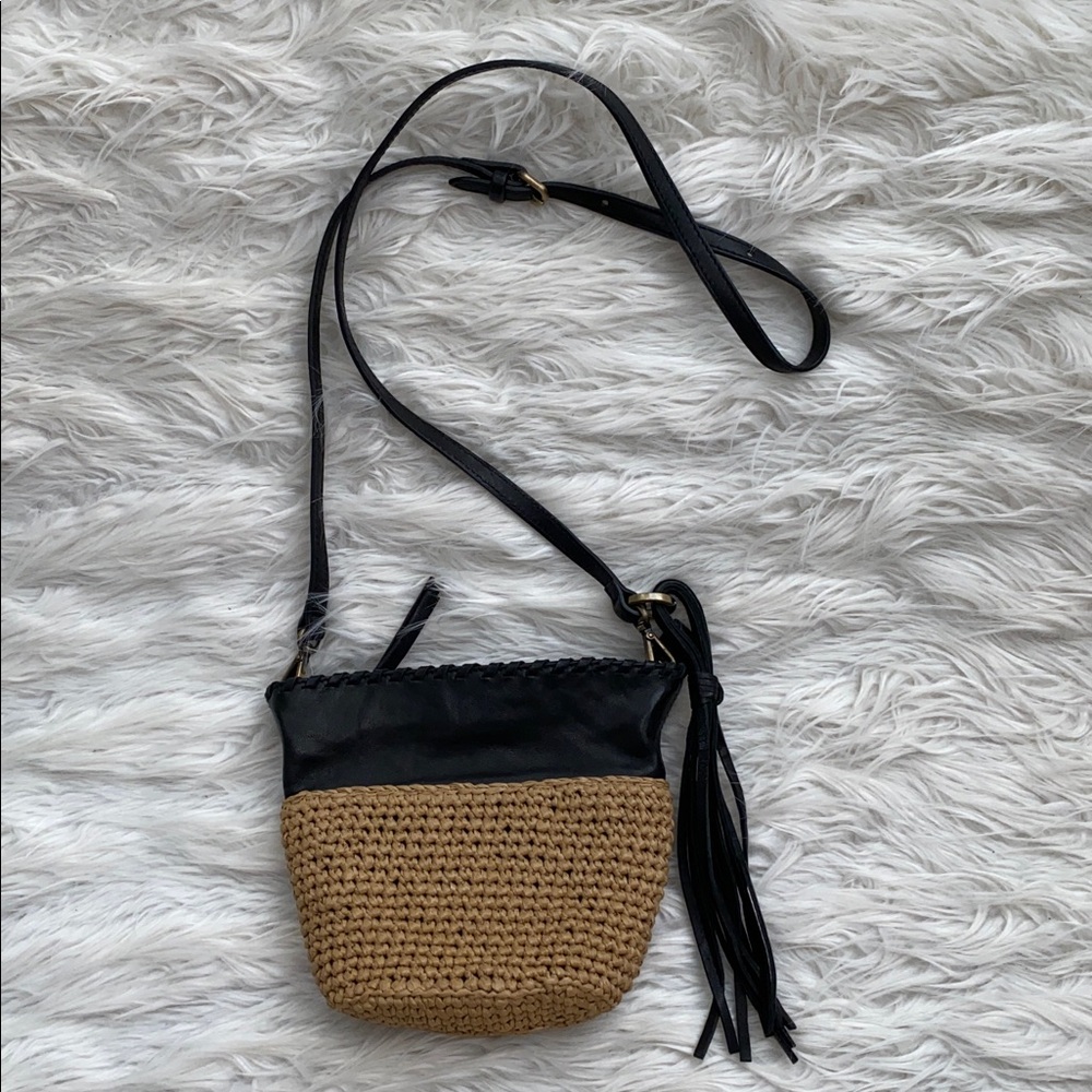 Johnny Was | Woven Crossbody Bucket Bag